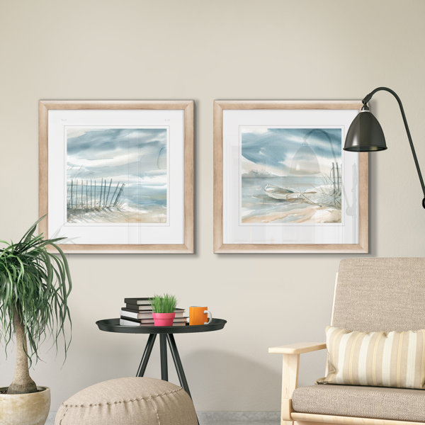 Highland Dunes Subtle Mist II 2 Piece Picture Frame Print & Reviews